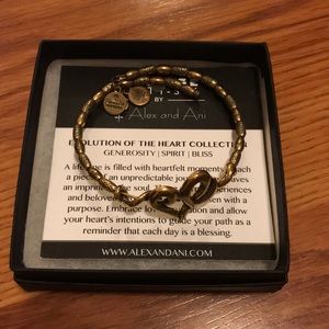 Alex & Ani heart shaped bracelet